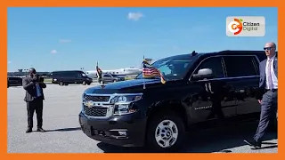 President William Ruto's convoy departs Hartsfield Jackson International Airport in Atlanta