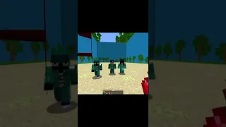 SQUID GAME in Minecraft? 😳 #minecraft #squidgame #shorts #minecraftmemes