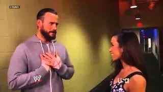 aj lee and cm punk backstage