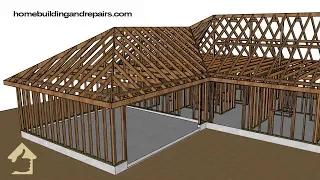 Check Out The 1950's Hip Roof Framing - How It Was Built Years Ago