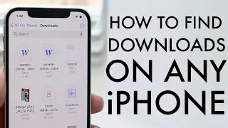 How To Find Downloads On Your iPhone! (2021)