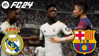 Real Madrid vs Barcelona | FC 24 | La Liga 2023/24 Full Match Gameplay | PS5™ [4K60]