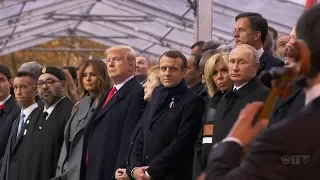 Macron rejects nationalism as Trump marks Armistice Day