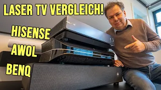 Exklusiver RGB Laser TV Vergleich:  Awol LTV-3000 vs. BenQ V5000i vs. Hisense PX-2 Pro