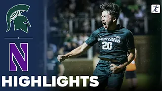 Michigan State vs Northwestern | NCAA College Soccer | Highlights - October 20, 2023