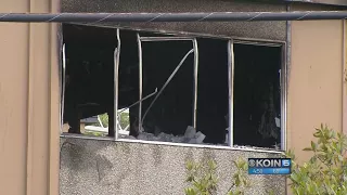 Crews battle 2-alarm apartment fire in Portland