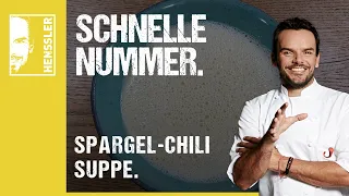 Schnelles Spargel-Chili Suppen-Rezept von Steffen Henssler