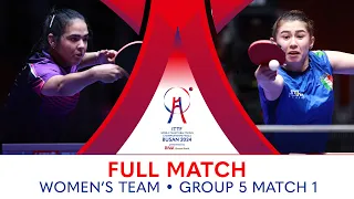 FULL MATCH | DIAZ Adriana vs MONFARDINI Gaia | WT Group 5 - Match 1 | #ITTFWorlds2024