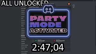 HOW TO GET ALL DISCORD PARTY MODE ACHIEVEMENTS | 2:47;04 SPEEDRUN