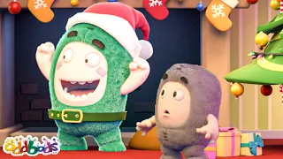 Christmas Choking Hazard Down the Chimney | ODDBODS | Moonbug Kids - Art for Kids 🖌️