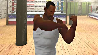 GTA San Andreas Definitive Edition - Max Muscle CJ Gameplay & Gym Workout