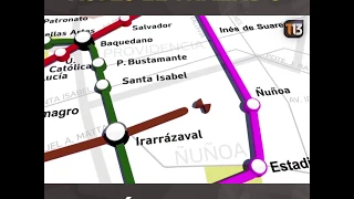 Así es el trazado de la nueva Línea 3 del Metro de Santiago