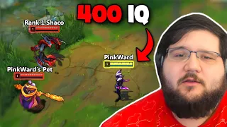 Pink Ward shows why hes 400 IQ against Rank 1 Shaco & makes Jax Players look Iron 4