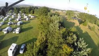 Flight over the crowd - Bristol Balloon Fiesta