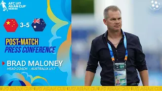 Brad Maloney | Post Match Press Conference | AFC U17 Asian Cup 2023 | China vs Australia