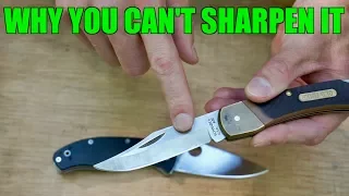 KNIFE SHARPENING TIPS | 2 reasons why you can't get your knife sharp..