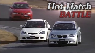 [ENG CC] Hot Hatch Battle - Integra R DC5, BMW 130i M, Golf R32, 147 GTA, Audi A3 Tsukuba 2006