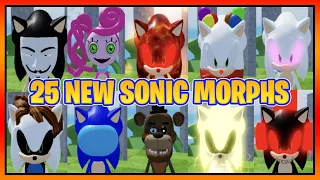 How to find ALL 25 NEW SONIC MORPHS in FIND THE SONIC MORPHS || Roblox