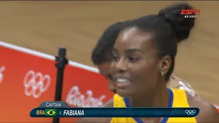 Rio 2016   Vôlei   Feminino   3ª Rodada   JP x 3 BRA