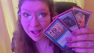 | ASMR | Inaudible MTG Deck Reading In Pink | Inaudible Whispers | Tapping | Soft Spoken