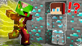 How JJ Became DIAMOND ORE and HIDE from Mikey Zombie FLASH ? - (Maizen)