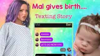 Mal gives birth to a baby, Descendants Texting Story ✨ Trio of Stars