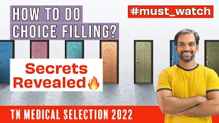 How to do Choice filling? 🔥 | TN Medical Selection 2022