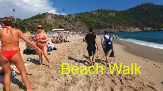 4K Cleopatra Beach Alanya Türkiye | Beach Walk Alanya Turkey🌴 #turkey #alanya  #cleopatra #kleopatra