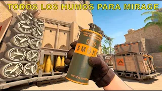 ALL CS2 MIRAGE SMOKES | TODOS LOS HUMOS DE MIRAGE #CS2 #MIRAGE