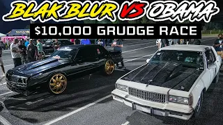 DONKMASTER BLACK BLUR VS OBAMA BOX CHEVY $10,000 GRUDGE RACE - NDRA DARLINGTON | FAST & FLASHY 7