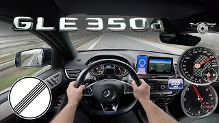 2019 MERCEDES GLE 350d 4Matic 258HP | 100-200 km/h | TOP SPEED ON GERMAN NO LIMIT AUTOBAHN POV