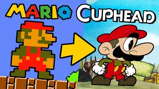 I Made Mario in Cuphead Style