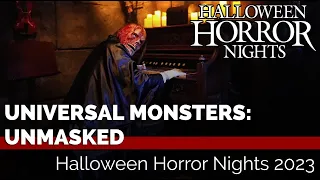 Universal Monsters: Unmasked house | Halloween Horror Nights 2023 at Universal Studios Hollywood