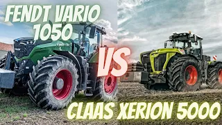 FENDT VARIO 1050 VS CLAAS XERION 5000 #top #tractor #fendt #claas