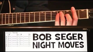 Bob Seger Night Moves Guitar Chords Lesson & Tab Tutorial