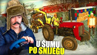 BRUTALAN IMT 533 U ŠUMU PO SNIJEGU | Farma Balkanskih Farmera | EP14