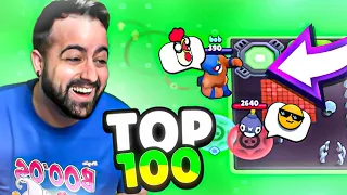 REACCIONANDO A TOP 100 de los MEJORES FUNNY MOMENTS de Brawl Stars