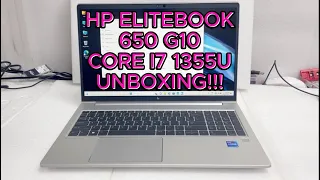 HP ELITEBOOK 650 G10 I7 1355U UNBOXING!!! | 859R8EA | REVIEW