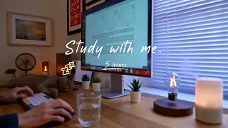 5-Hour Study with Me and My Cat | Pomodoro Timer, Lofi Relaxing Music | Day 112