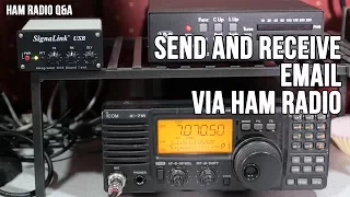 Sending email via HF: Winlink Winmor Protocol Demo - Ham Radio Q&A