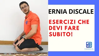 MAL DI SCHIENA E ERNIE DISCALI: ESERCIZI DA FARE DA SUBITO!