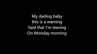 Monday Morning - Melanie Fiona (lyrics)