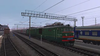 Trainz19 Поезд 059 Новокузнецк-Кисловодск, обкатка рассписания. 1440p