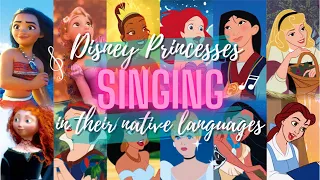 【Compilation】Disney Princesses👑 Singing in their Native Languages 🎶 | Jamie’s Dolliverse