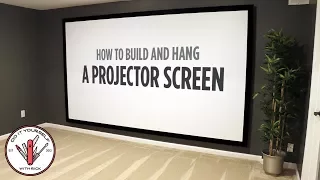 How to Build and Hang a Projector Screen