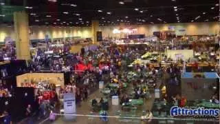 Time lapse view of the Star Wars Celebration VI show floor crowds