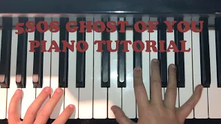 Ghost of you 5sos Piano tutorial EASY !!!