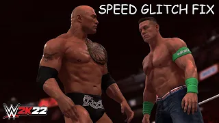 WWE 2K22 - UPDATE 1.09 SPEED GLITCH FIX!!!