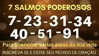 Orando os Setes salmos mais poderosos para abençoar várias áreas da sua vida. #oração  #salmos