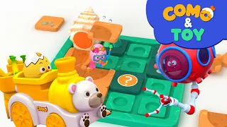 Como | Train tour + More Episodes 16min | Learn colors and words | Como Kids TV